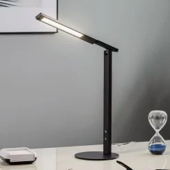 LED-skrivebordslampe Ideal med dæmper, sort