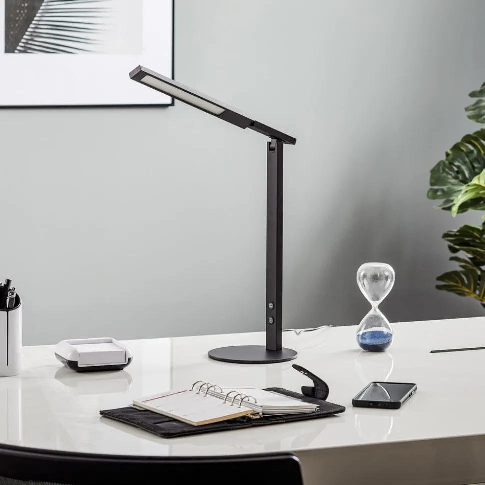 LED-skrivebordslampe Ideal med dæmper, sort