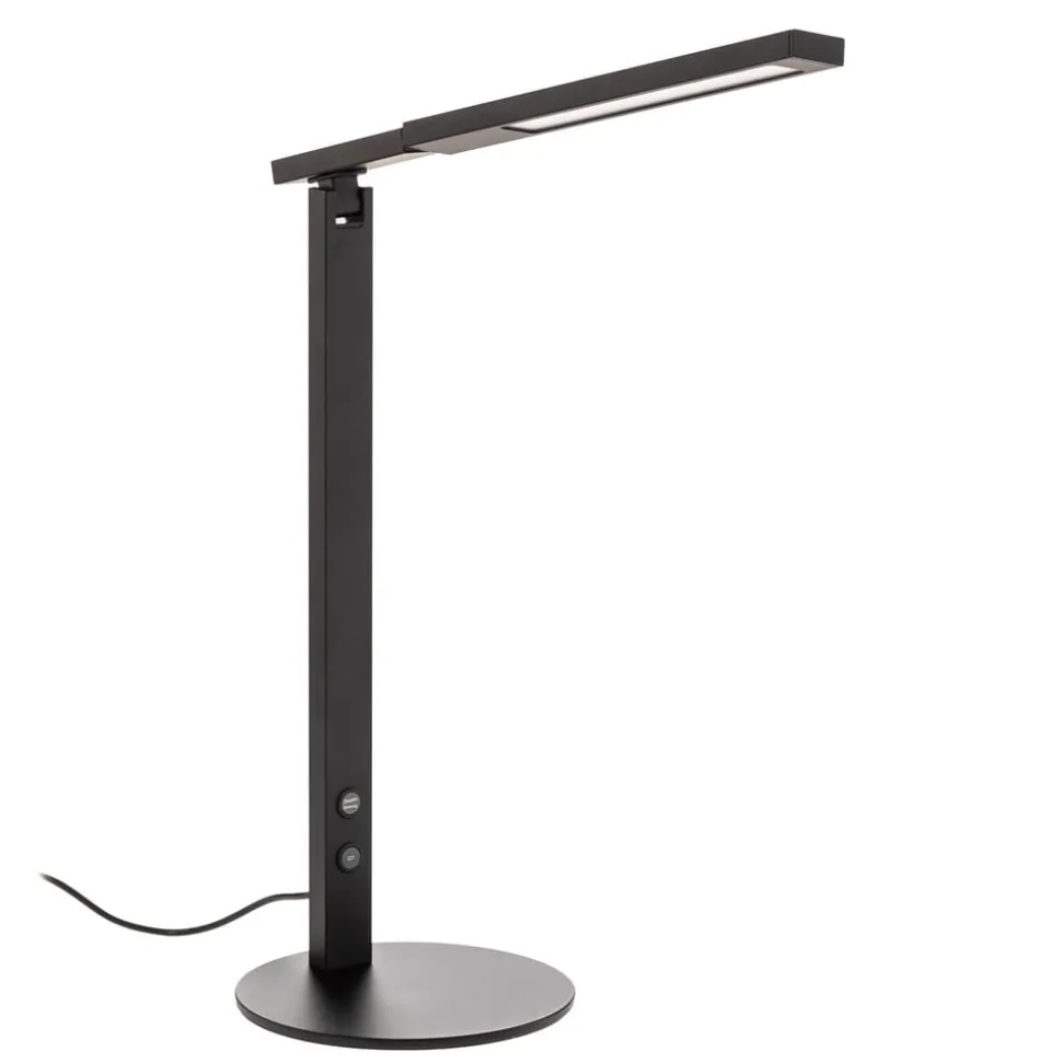 LED-skrivebordslampe Ideal med dæmper, sort