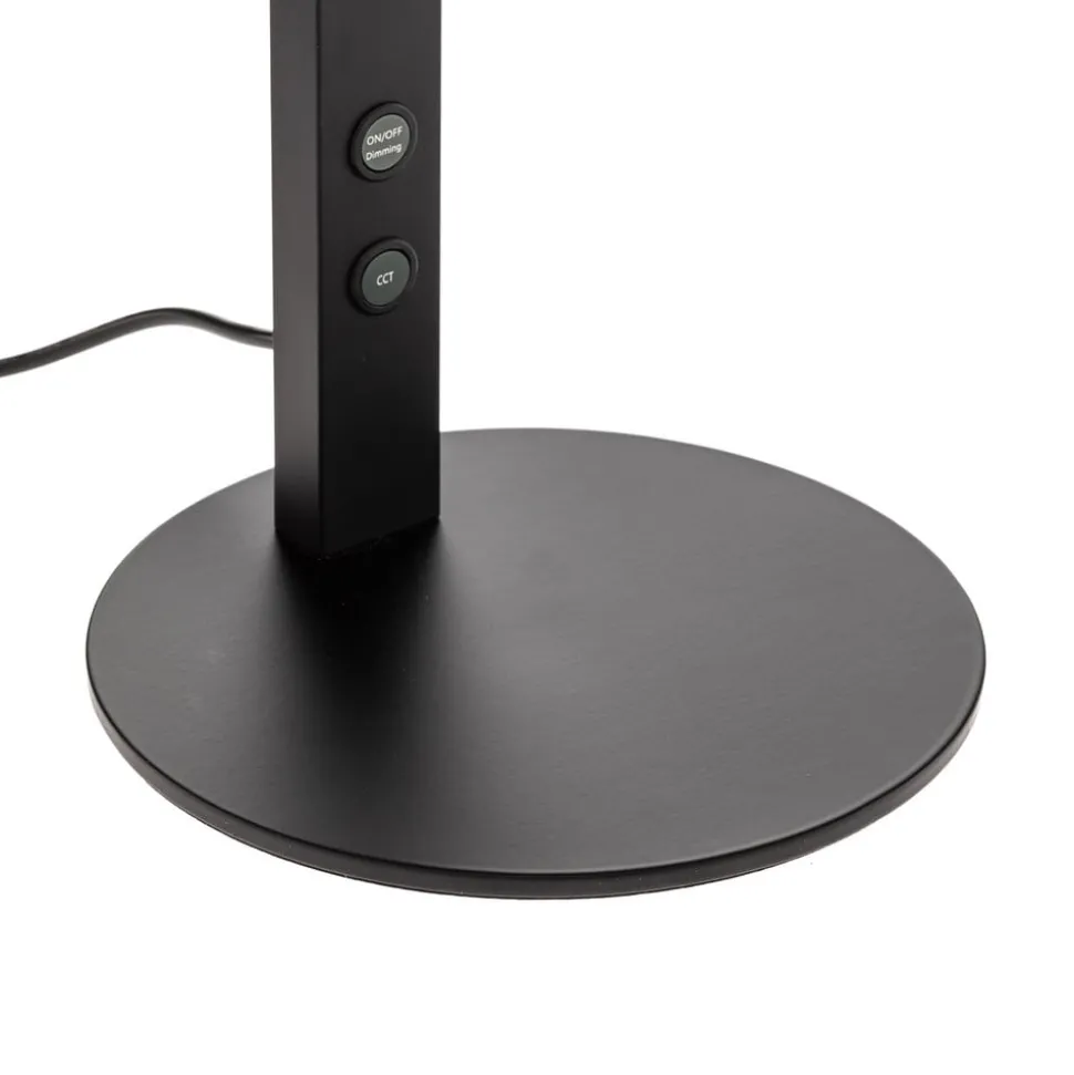 LED-skrivebordslampe Ideal med dæmper, sort