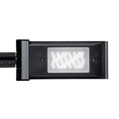 LED-skrivebordslampe MAULsolaris, sølv, højde 64 cm
