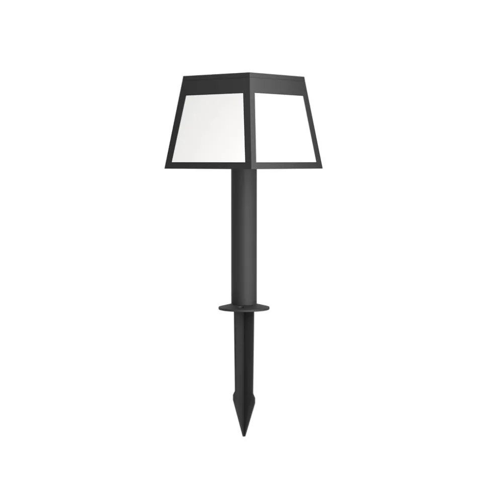 LED-sokkellampe Altilia, højde 56 cm, sort, sensor