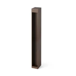 LED-sokkellampe Cerler, brun, 60 cm, metal, IP65, CCT