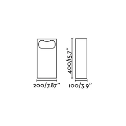 LED-sokkellampe Glint, 3000K, 40 cm, grå, beton, IP55