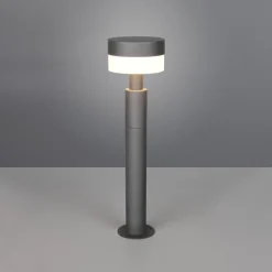 LED-sokkellampe Mackenzie, højde 50 cm, antracit, støbt aluminium