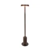 LED-sokkellampe Tango rustbrun, højde 50 cm metal, jordspyd
