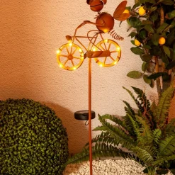 LED-solcelle-dekorationslampe 5282414 med cykel