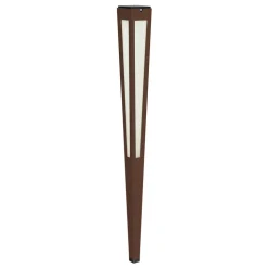 LED-solcellefakkel Tinka med sensor, 120 cm corten