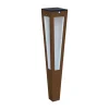 LED-solcellefakkel Tinka med sensor, 62 cm corten
