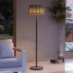 LED-solcellegulvlampe Rop&Strip, højdejusterbar, 500 lm