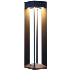 LED-solcellelampe Borne med sensor, 45 cm, grå