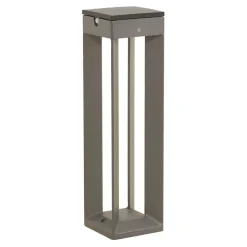 LED-solcellelampe Borne med sensor, 45 cm, grå