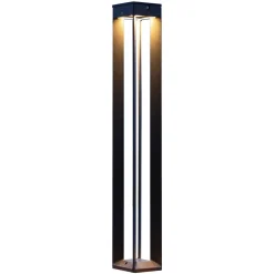 LED-solcellelampe Borne med sensor, 90 cm, grå