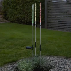 LED-solcellelampe Bubbly i sæt af 3, flerfarvet