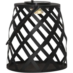 LED-solcellelampe Calabria, diamantmønster, 20 cm