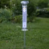 LED-solcellelampe Celsius, udendørstermometer