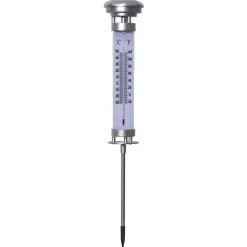 LED-solcellelampe Celsius, udendørstermometer