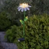 LED-solcellelampe Daisy i daisyform