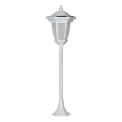 LED-solcellelampe Flame, 4-i-1, hvid