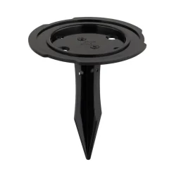 LED-solcellelampe 36505, jordspyd, væglampe, sort, aluminium