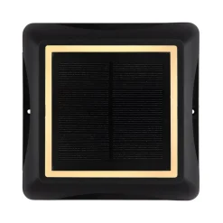 LED-solcellelampe 36505, jordspyd, væglampe, sort, aluminium