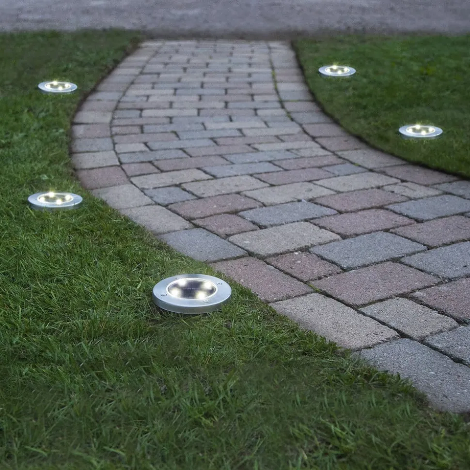 LED-solcellelampe Lawnlight, med jordspyd