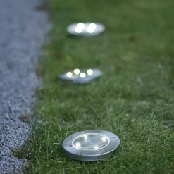 LED-solcellelampe Lawnlight, med jordspyd