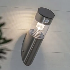 LED-solcellelampe Marbella med bevægelsessensor