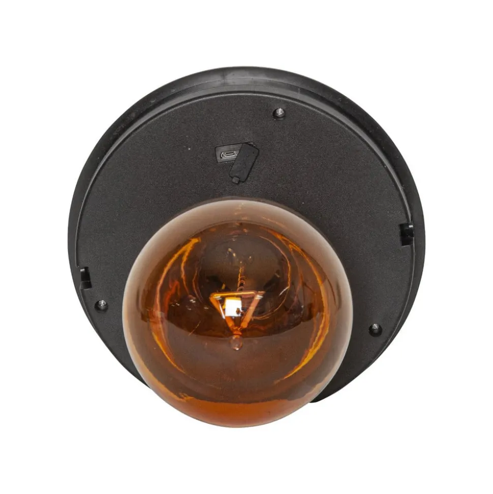 LED-solcellelampe Marron, højde 25 cm, brun, metal, USB-C