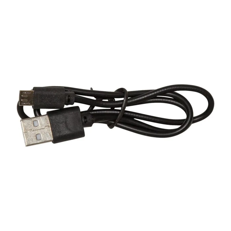 LED-solcellelampe Marron, højde 25 cm, brun, metal, USB-C