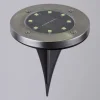 LED-solcellelampe 33414 med jordspyd, sort