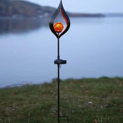 LED-solcellelampe Melilla, spids