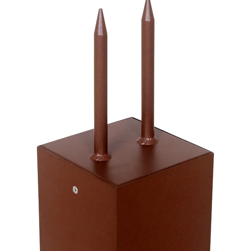 LED-solcellelampe på piedestal Tradition Sensor Corten 40 cm