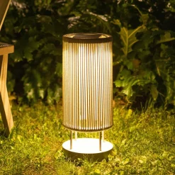 LED-solcellelampe Rop&Strip Højde 58 cm, 3.000 K, 500 lm