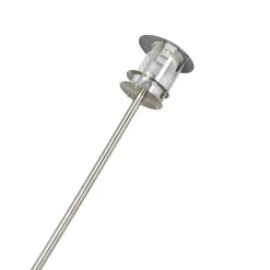 LED-solcellelampe Sumaya, stål, 65 cm høj, jordspyd