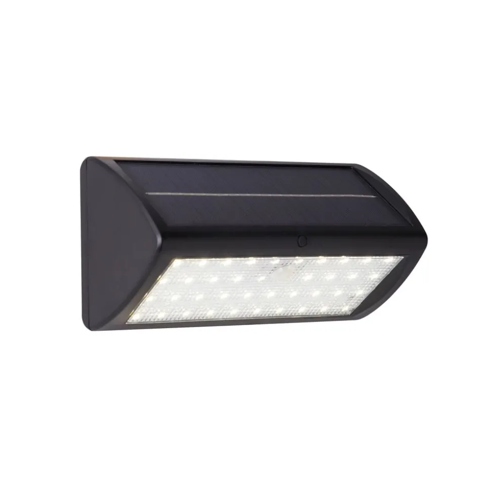 LED-solcellelampe til væg 67422BK-PIR, bevægelsessensor