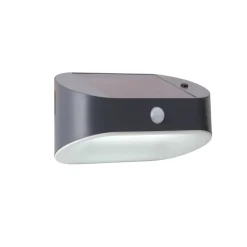 LED-solcellelampe til væg 67421BK-PIR, bevægelsessensor