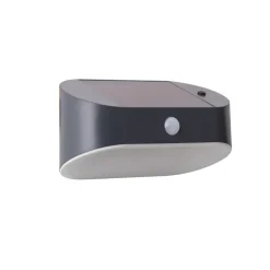 LED-solcellelampe til væg 67421BK-PIR, bevægelsessensor