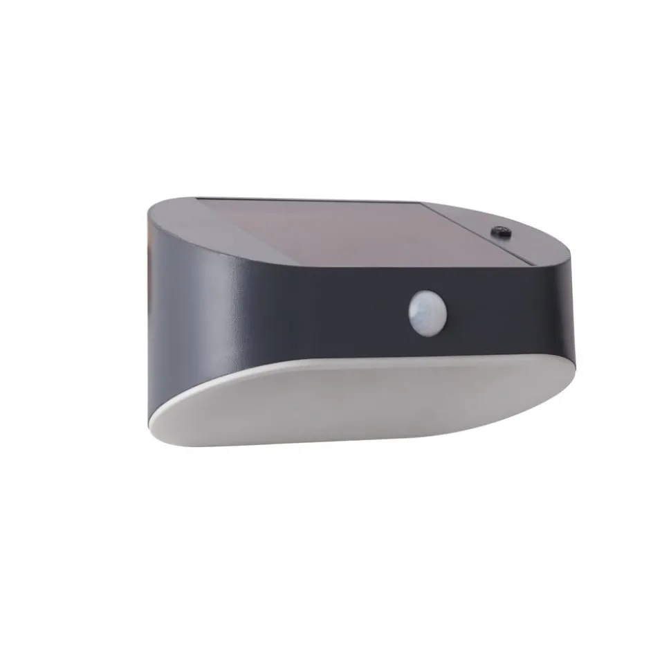 LED-solcellelampe til væg 67421BK-PIR, bevægelsessensor