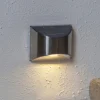 LED-solcellelampe til vægmontering Wally, sølv, 2 stk. sæt