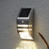 LED-solcellelampe til vægmontering Wally, bevægelsessensor