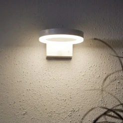 LED-solcellelampe til vægmontering Vidi med bevægelsessensor