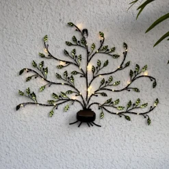 LED-solcellelampe Tree of life