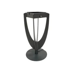 LED-solcellelampe Tulip med fod, grå