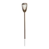 LED-solcellelampe Tulip med jordspyd, corten