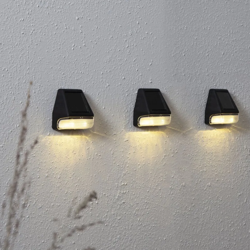 LED-solcellelampe Wally Mini i sæt med 3 stk.