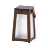 LED-solcellelygte Tinka bærbar, corten