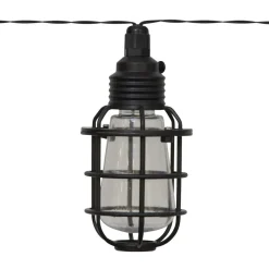 LED-solcellelyskæde Cage, 8 lyskilder