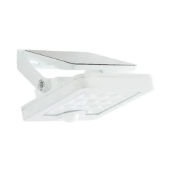 LED solcelle udendørs vægspot Luton Sensor, hvid, bredde 13 cm