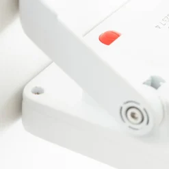 LED solcelle udendørs vægspot Luton Sensor, hvid, bredde 13 cm